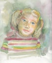 Portrait small girl