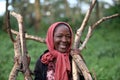 Portrait of a smart African woman smiling, Tanzania Royalty Free Stock Photo