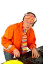 Portrait of smart deejay Royalty Free Stock Photo