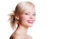 Portrait of smiley blonde Royalty Free Stock Photo