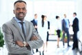 Portrait of smiling African American business man