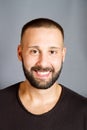 Portrait of smiling beared man Royalty Free Stock Photo