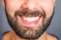 Portrait of smiling beared man Royalty Free Stock Photo