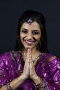 Portrait of smiling beautiful indian girl Royalty Free Stock Photo