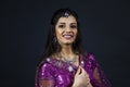 Portrait of smiling beautiful indian girl Royalty Free Stock Photo