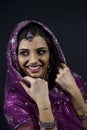 Portrait of smiling beautiful indian girl Royalty Free Stock Photo