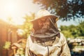 Portrait of a smiling Beekeeper.