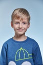 Portrait of a boy in the studio 7 years old Royalty Free Stock Photo