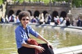 Portrait of smiling Brazilian girl