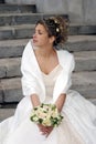 Portrait of a Smiling Bride