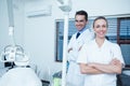 Portrait of smiling dentists Royalty Free Stock Photo