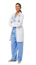 Portrait Of Smiling Doctor Standing Arms Crossed Royalty Free Stock Photo