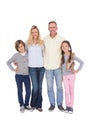 Portrait of smiling family standing together Royalty Free Stock Photo