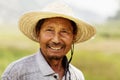 Portrait of smiling farmer, rural China, Shanxi Province Royalty Free Stock Photo