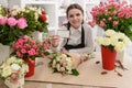 Portrait of smiling florist or store owner