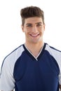 Portrait of a smiling football player Royalty Free Stock Photo