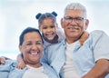 Portrait of smiling grandparents and granddaughter. Portrait of smiling grandparents and granddaughter.