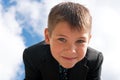 Portrait of a smiling kid outdoors