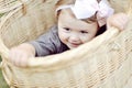 Portrait of smiling little girl - close up Royalty Free Stock Photo