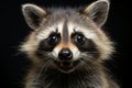 portrait of a smiling looking racoon