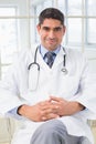 Portrait of a smiling male doctor in hospital Royalty Free Stock Photo