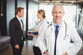 Portrait of a smiling male doctor in hospital Royalty Free Stock Photo