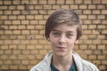 Portrait of a smiling male teenager Royalty Free Stock Photo