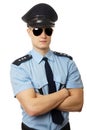 Portrait of smiling policeman Royalty Free Stock Photo