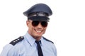 Portrait of smiling policeman Royalty Free Stock Photo