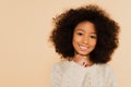 portrait of smiling preteen african american