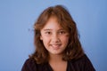 Portrait of smiling, pretty 10 year old girl Royalty Free Stock Photo