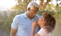 Portrait Of Smiling Senior African American Couple In Garden At Home Royalty Free Stock Photo