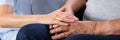 Senior Man Sitting On Wheelchair With Female Nurse Royalty Free Stock Photo