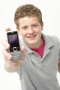 Portrait of Smiling Teenage Boy Royalty Free Stock Photo