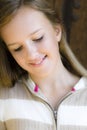 Portrait of Smiling Tween Girl Royalty Free Stock Photo