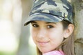 Portrait of Smiling Tween Girl Royalty Free Stock Photo