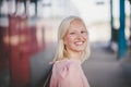 Portrait of smiling woman