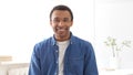 Portrait of Smiling Young Afro-American Man