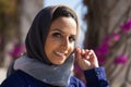 Portrait of smiling young Arabian woman Royalty Free Stock Photo