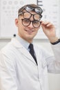 Smiling Ophthalmologist Wearing Glasses