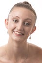 Portrait of a smiling young woman ballet dancer Royalty Free Stock Photo