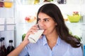 Young Woman Holding Glass Of Milk Royalty Free Stock Photo