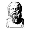 Portrait of Socrates Royalty Free Stock Photo