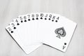 Portrait of spades poker playing card Royalty Free Stock Photo