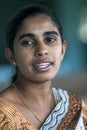 Portrait of a Sri Lankan lady in Nuwara Eliya.