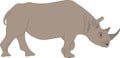 Portrait of a standing rhinoceros