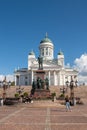 Portrait, Statue of Tsar Alexander II in front of cathedral, Helsinki, Finland