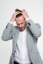 Portrait of a stressed businessman Royalty Free Stock Photo