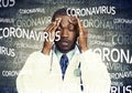 Portrait of a stressed doctor during Coronavirus pandemic