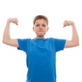 Portrait strong teenage boy Royalty Free Stock Photo